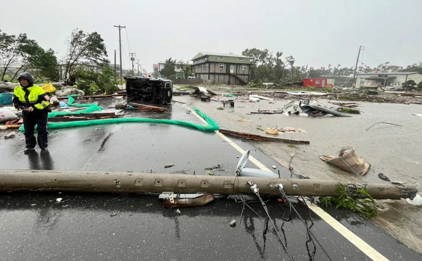 Topan Super Kong-rey Terjang Taiwan, Kerusakan Besar Tak Terhindarkan!