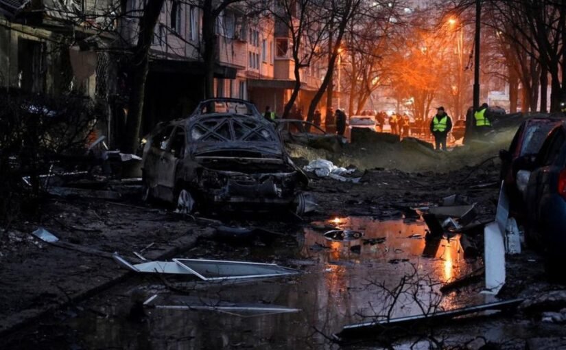 Serangan Rudal Hipersonik Menghancurkan Ibu Kota Ukraina