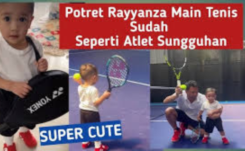 Rayyanza Belajar Tenis Bareng Nagita Slavina, Netizen: Produktif Banget!